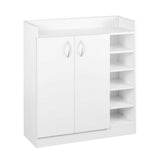 Artiss Shoe Rack Cabinet 21 Pairs Adjustable Shelves White Clair FURNI-SHOE-21-WH-AB