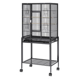 54 inch Standing Large Bird Cage, Carbon Steel Flight Bird Cage for Parakeets, Cockatiels, Parrots, V952-YTSNL251753I8188WV0