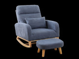 Levede Rocking Chair Ottoman Footrest With Side Pocket CH1146-NV