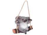 Resin Swinging Koala Animal Model Figurine Statue Sculpture Hanging Ornament Outdoor Yard Decoration V1294-YM0523-3111210391511