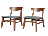 Levede 2xDining Chairs Kitchen Chair Brown 2Pack CH1067-2-WA