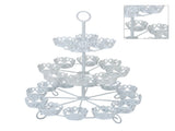 Cupcake Stand for 24 Cupcakes 3 Tier Pastry Serving Display Stand Iron Dessert Carrier Display V1294-YM3118220247811-0421