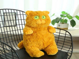 Cat Plush Toy Cute Soft Skin Friendly Fluffy Staring Short Plush Cat Hugging Sleeping Pillow for V1294-YM0521-3117230043013