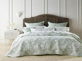 Bianca Eden Sage Jacquard Bedspread Set King V442-BCA-BEDSPREAD-EDEN-SAGE-KI