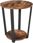 Industrial Iron Frame Round Coffee Table V178-72084