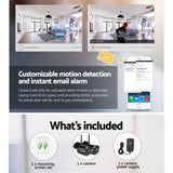 UL-tech Wireless CCTV 3MP 2 Cameras Bullet CCTV-CAM-WF-CLA-X2