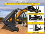 Hydraulic Backhoe, 45.7cm 1.27cm Thickness Heavy Duty Excavator, Black Steel Weld On V952-FCMZ18INDYYYG12MMV0
