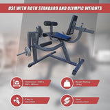 Leg Extension Curl Machine Adjustable Home Gym Quad & Hamstring Workout Bench V63-782775