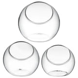 3Pcs Glass Plant Terrarium Containers for Desktop and Garden Use V1370-AZ4-14710