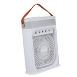 Portable Air Conditioner Fan White USB Plug In 3 Speeds Evaporative Air Cooler with Humidifier Timer V1294-YM0901-3113250123411