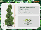 Artificial Topiaries Boxwood Trees, 7.6cm Tall Faux Topiary Plant Outdoor, All-year Green V952-HYMRGXJS36YCLY992V0
