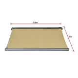 5.5m x 3.0m Retractable Folding Arm Awning Heavy Duty Full Cassette Motorised V63-835931