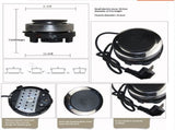 Small Hot Plate Mini Hot Plate, 500W Hot Plate Electric Single Burner Mini Portable Stove Cooktop V1192-AZ-W-3339