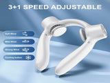 White Portable Neck Fan Hands-Free Wearable Air Conditioner with 4000mAh Battery for Australian V1107-WHITE PORTABLE NECK FAN