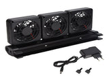 Aquarium Cooling Fan Adjustable Wind Speed Easily Install Safe Fish Tank Fan with Clamp Nozzle for V1294-YM0901-3111210300311