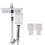 Cefito 8'' Rain Shower Head Set Handheld Round High Pressure wins Tap Chrome SHOWER-A2-SQ-8-SI-TAP