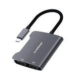 mbeat Tough Link USB-C to Dual 4K HDMI Adapter DisplayPort Alt Mode HDMI USB-C Cable Legnth 17.5cm V1202-V2-CBMB-XAD-CDHD