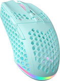 SOLAKAKA SM600 Honeycomb Shell Gaming Mouse Wireless,green V1300-SM600-GREEN