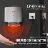 Heavy Duty Commercial Hand Dryer, 1400W Automatic High Speed ABS Warm Wind Hand Blower, 220V-240V & V952-BGSGSJYSZDGYBNB71V3