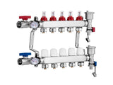 5-Branch Heat Manifold, 1/2" PEX Tubing Manifold, Stainless Steel PEX Manifold for Hydronic V952-DRFSQBXG5HLGXT75CV0