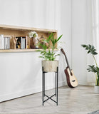 Natural Wood Potplanter on Cross Legged Stand 66cm V637-68114PLN
