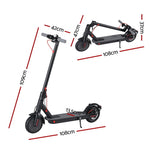 Electric Scooter 500W 25KM/H Folding Portable Riding For Adults Commuter Black ESC-S14-8-BK