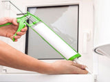 White Plastic Caulk Tubes 8Pcs Reusable Sealant for Kitchen Bathroom V1192-AZ-W-21177