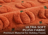 Fall Table Runner with Thanksgiving Pumpkins Design, Color 8 - Heat & Scratch Resistant, V1366-AZ2-W-15331