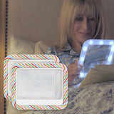 Full Page LED Light Reading Magnifier, 300% Large Optical Lens Portable Magnifying Glass For Seniors V1366-AZ2-W-17072