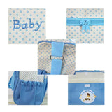 Large Dark Blue Fashionable Large-Capacity Cartoon Bear Shoulder Crossbody Mommy Bag - Stylish and V888-ELOSUNG17286
