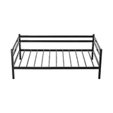 Single Daybed Metal Frame Sofa Premium Black Day Bed Steel Support V63-931491