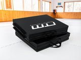 Folding Black Exercise Mat Gymnastics, Martial Arts, Yoga, Karate & Judo Training V63-839241