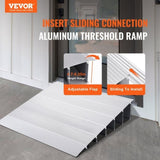 Door Threshold, 6" Rise, 800 lbs Load Capacity, Door for Wheelchairs, Aluminum Threshold V952-PJSMJLPD6YC7BSNPTV0