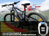 Bicycle Alarm, incl. Conspicuous Light Signals, Alarm System for Bicycles, 1 with Vibration V1189-LC-QP-00801