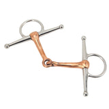 Horse Full Cheek Snaffle Stainless Steel Ring Snaffle Bit for Outdoor Horse Accessories 125mm V1294-YM0717-3111220219411