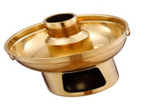 22cm 410 Stainless Steel Dessert Pan Dry Dessert Container Pot Fruit Bowl Fountain Fondue for V1294-YM0901-3118240131611