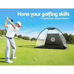 Everfit 3M Golf Practice Net Portable Training Aid Driving Target Tent Black TENT-C-GOLF-BK