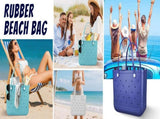 Waterproof Hexagon Mesh Beach Bag Large Capacity Travel Storage Tote for Swimwear Towel Sunglasses V1258-BAG-HS04-L-RYL