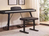 Alpha Piano Bench Adjustable Seat Heavy Duty H-Shape Piano Stool Black PSTOL-E-HS43-BK