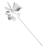 360 Degree Rotation Swivel Weathervane Stainless Steel Windmill Weather Vane for Outdoor Yard V1294-YM0706-3111230248411