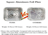 48x Deep Foil Aluminium Disposable Food Container Trays Pans Baking Roast Bulk 33x27x11cm V563-AF3327-1-48PK