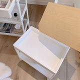 Rolling Cart Large Capacity Eco Friendly PP MDF Sturdy Construction Space Saving Utility Cart For V1294-YM0717-3117220191811