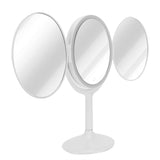 LED Makeup Mirror Folding Rotatable Mirror Touch Cosmetic Mirror for Bedroom Dressing RoomWhite V1294-YM0710-3116210058111
