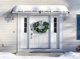 Window Door Awning Canopy 965 x 1987 mm, UPF 50 Polycarbonate Entry Door Outdoor Window Awning V952-MCZYPYCBS4080JUOZV0