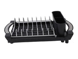 Expandable Dish Rack Stainless Steel Drying Drainer with Drainboard Removable Cutlery Holder for V1294-YM0901-3118250075111