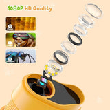 1000x Digital Children's Microscope - With 2 Inch IPS Screen & 8 LED Lights - Handy & Easy to Use V1188-ZXY-131-788