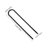 Heavy Duty Steel Stakes, Black, for Garden, High Strength, Easy Installation, 4Pcs V1366-AZ2-W-19488