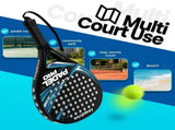 Padel Racket Carbon Fiber Lightweight Control EVA Core Comfort Grip for Beginner & Intermediate V1232-WQP005