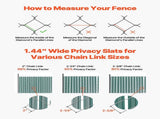 Bottom Locking Privacy Slats, Double-Wall Vertical Bottom-Locking Slats with Wings for Chain-Link V952-SBDYYSBTSBDYG4UFTV0
