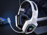 2.4GHz Wireless Gaming Headset with Flip Microphone for PC-White V1263-JX-7533-2